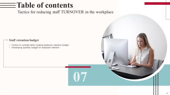 Tactics For Reducing Staff TURNOVER In The Workplace Ppt PowerPoint Presentation Complete Deck With Slides