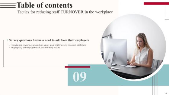 Tactics For Reducing Staff TURNOVER In The Workplace Ppt PowerPoint Presentation Complete Deck With Slides
