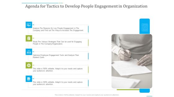 Tactics To Develop People Engagement In Organization Ppt PowerPoint Presentation Complete Deck With Slides
