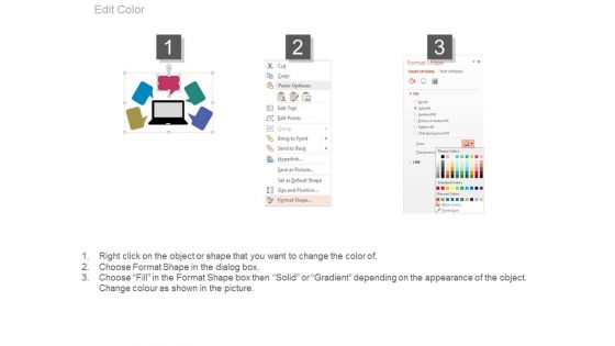 Tags With Laptop For Communication Strategy Powerpoint Template
