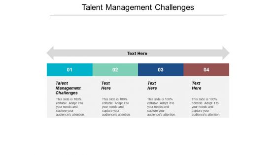 Talent Management Challenges Ppt PowerPoint Presentation Slides Gridlines Cpb