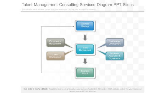 Talent Management Consulting Services Diagram Ppt Slides