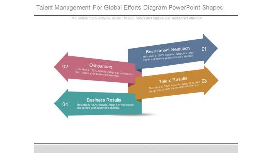 Talent Management For Global Efforts Diagram Powerpoint Shapes