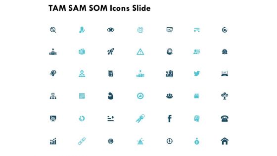 Tam Sam Som Icons Slide Growth Ppt PowerPoint Presentation Slides Objects