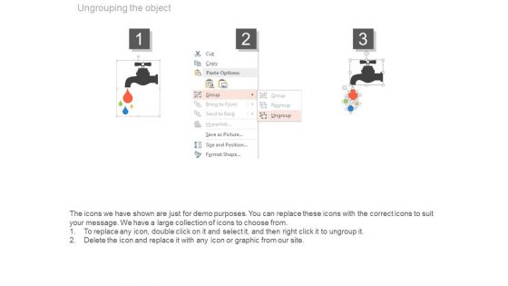 Tap With Water Drops Diagram Powerpoint Slides