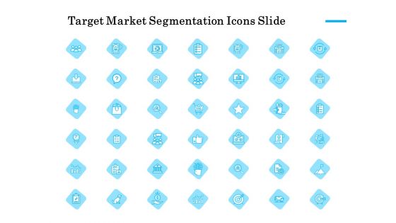 Target Market Segmentation Icons Slide Ppt PowerPoint Presentation Slides Tips PDF