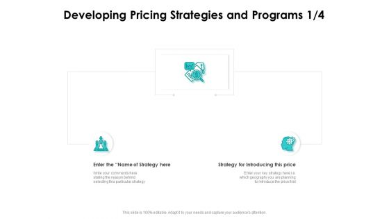 Target Market Strategy Developing Pricing Strategies And Programs Ppt Styles Template PDF