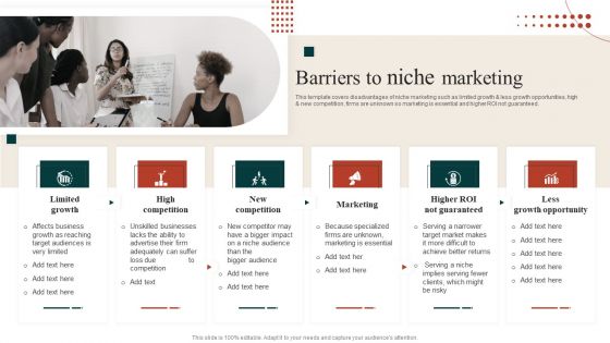 Target Marketing Techniques Barriers To Niche Marketing Diagrams PDF Target Marketing Techniques Barriers To Niche Marketing Diagrams PDF