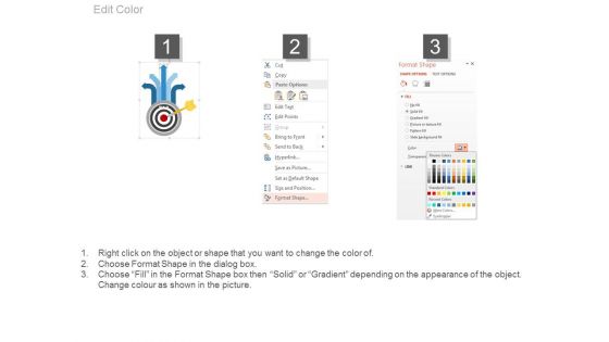 Targets Board With Arrows For Analysis Powerpoint Slides