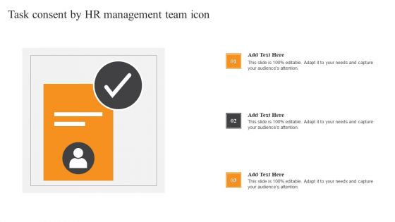 Task Consent By Hr Management Team Icon Graphics PDF