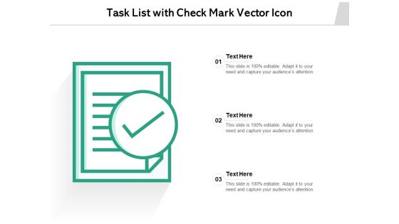 Task List With Check Mark Vector Icon Ppt PowerPoint Presentation File Professional PDF