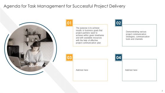 Task Management For Successful Project Delivery Ppt PowerPoint Presentation Complete Deck With Slides