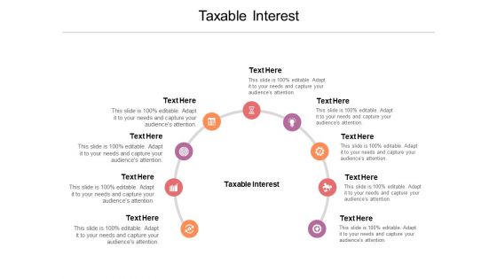 Taxable Interest Ppt PowerPoint Presentation File Visual Aids Cpb Pdf