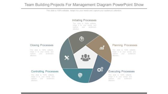 Team Building Projects For Management Diagram Powerpoint Show