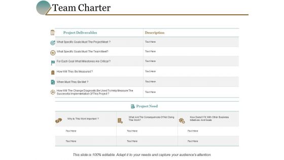 Team Charter Business Management Marketing Ppt PowerPoint Presentation Slides Visual Aids