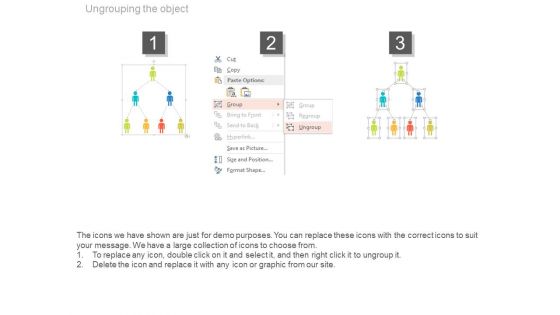 Team Employees Hierarchy Chart Powerpoint Template