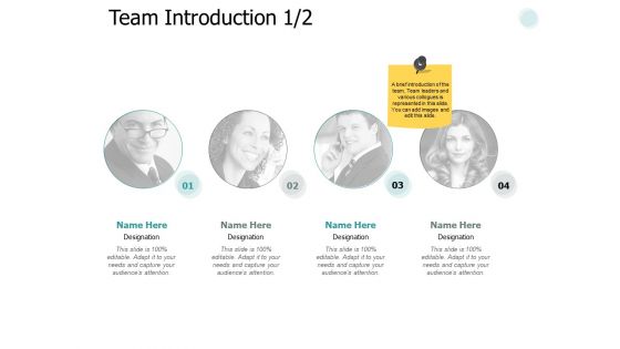 Team Introduction Planning Ppt PowerPoint Presentation Outline Gallery
