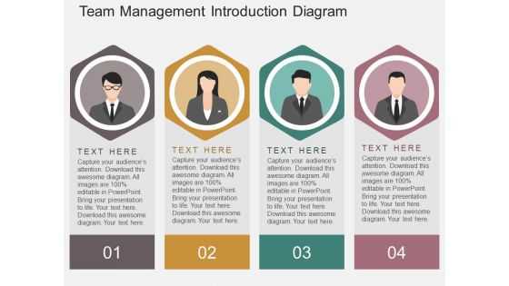Team Management Introduction Diagram Powerpoint Template