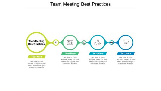 Team Meeting Best Practices Ppt PowerPoint Presentation Slides Portrait Cpb