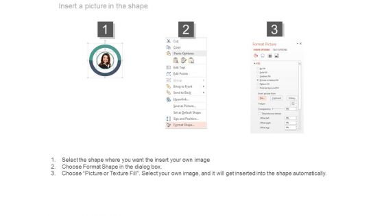 Team Members With Portfolio Of Skills Powerpoint Slides
