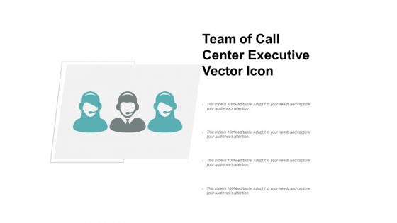 Team Of Call Center Executive Vector Icon Ppt Powerpoint Presentation Gallery Pictures
