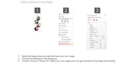Team Of Four Professional People Powerpoint Slides