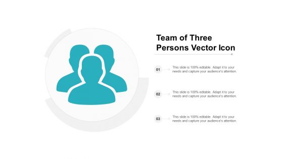 Team Of Three Persons Vector Icon Ppt PowerPoint Presentation Infographics Tips