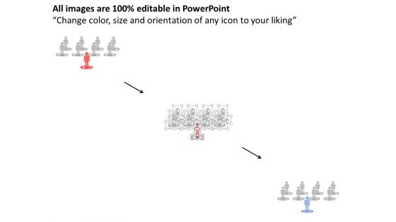 Team On Target With Leader Powerpoint Template