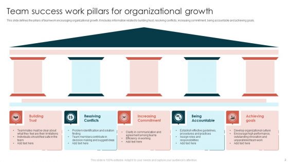 Team Success Pillars Ppt PowerPoint Presentation Complete With Slides