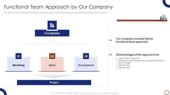 Teams Collaboration Functional Team Approach By Our Company Professional PDF