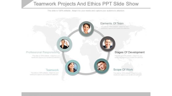 Teamwork Projects And Ethics Ppt Slide Show