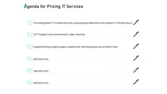 Tech Support Services Cost And Pricing Agenda For Pricing IT Services Ppt PowerPoint Presentation Summary Diagrams Tech Support Services Cost And Pricing Agenda For Pricing IT Services Ppt PowerPoint Presentation Summary Diagrams