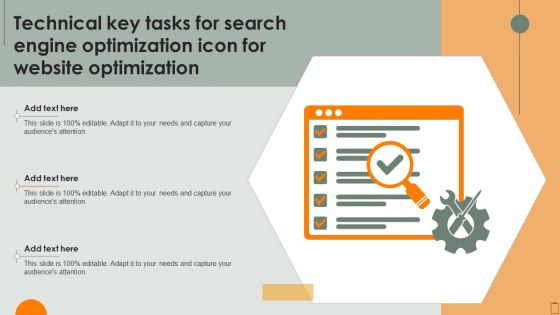 Technical Key Tasks For Search Engine Optimization Icon For Website Optimization Microsoft PDF