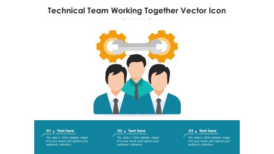 Technical Team Working Together Vector Icon Ppt PowerPoint Presentation Portfolio Shapes PDF