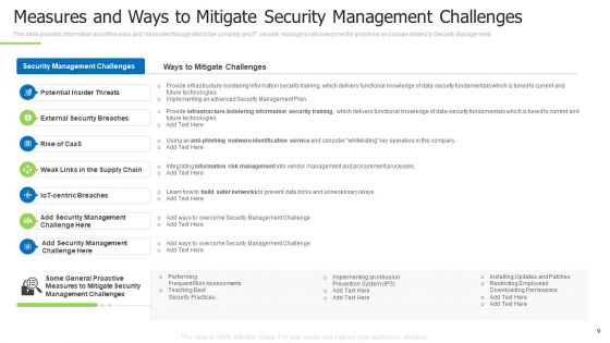 Techniques And Strategies To Reduce Security Management Risks Ppt PowerPoint Presentation Complete Deck With Slides