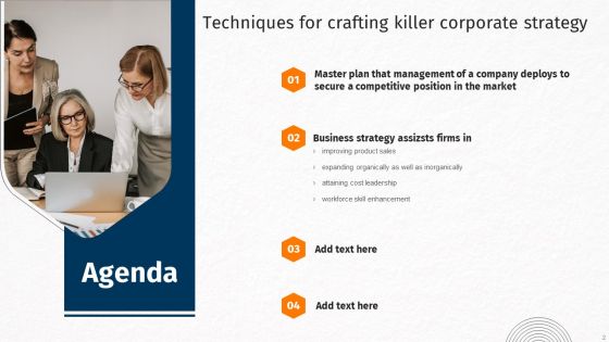 Techniques For Crafting Killer Corporate Strategy Ppt PowerPoint Presentation Complete Deck With Slides