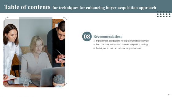 Techniques For Enhancing Buyer Acquisition Approach Ppt PowerPoint Presentation Complete Deck With Slides