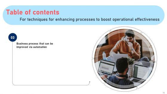 Techniques For Enhancing Processes To Boost Operational Effectiveness Ppt PowerPoint Presentation Complete Deck With Slides