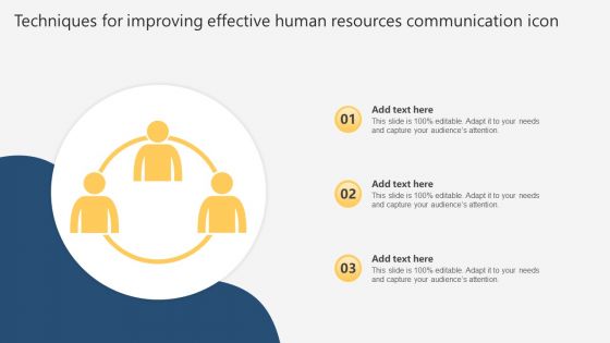 Techniques For Improving Effective Human Resources Communication Icon Guidelines PDF Techniques For Improving Effective Human Resources Communication Icon Guidelines PDF