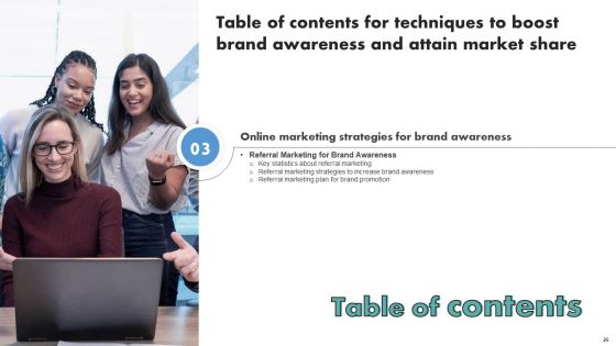 Techniques To Boost Brand Awareness And Attain Market Share Ppt PowerPoint Presentation Complete Deck With Slides