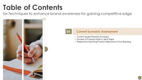 Techniques To Enhance Brand Awareness For Gaining Competitive Edge Ppt PowerPoint Presentation Complete Deck With Slides