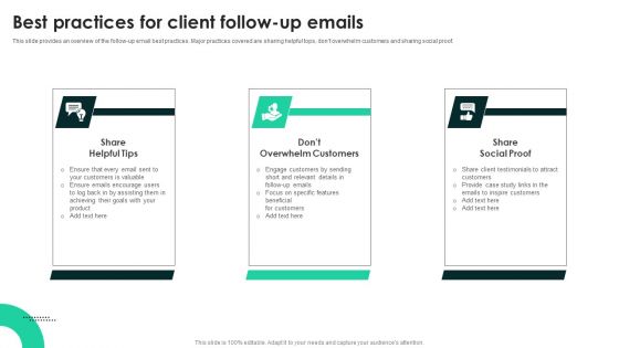 Techniques To Enhance User Onboarding Journey Best Practices For Client Follow Up Emails Rules PDF