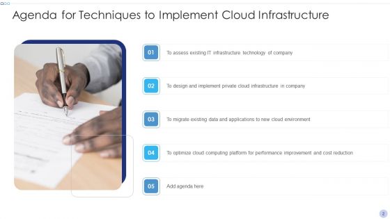 Techniques To Implement Cloud Infrastructure Ppt PowerPoint Presentation Complete Deck With Slides