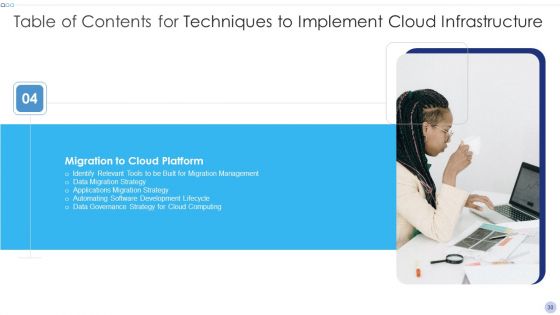 Techniques To Implement Cloud Infrastructure Ppt PowerPoint Presentation Complete Deck With Slides