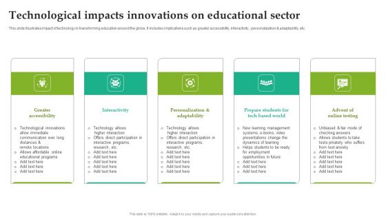 Technological Impacts Innovations On Educational Sector Summary PDF Technological Impacts Innovations On Educational Sector Summary PDF