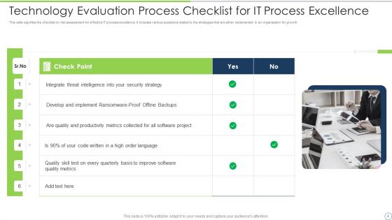 Technology Evaluation Process Ppt PowerPoint Presentation Complete Deck With Slides