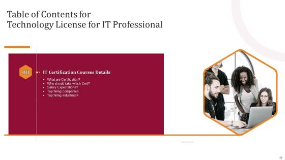Technology License For IT Professional Ppt PowerPoint Presentation Complete Deck With Slides
