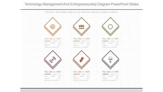 Technology Management And Entrepreneurship Diagram Powerpoint Slides