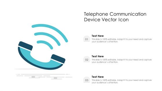Telephone Communication Device Vector Icon Ppt PowerPoint Presentation File Designs PDF