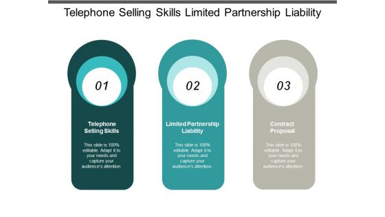 telephone selling skills limited partnership liability contract proposal ppt powerpoint presentation icon example